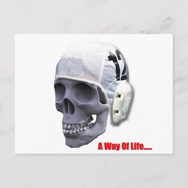 Cartão Postal caveira polo-d'água (Frente)