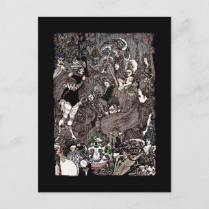 Cartão Postal Caverna de Trabalho de arte gótica em baço