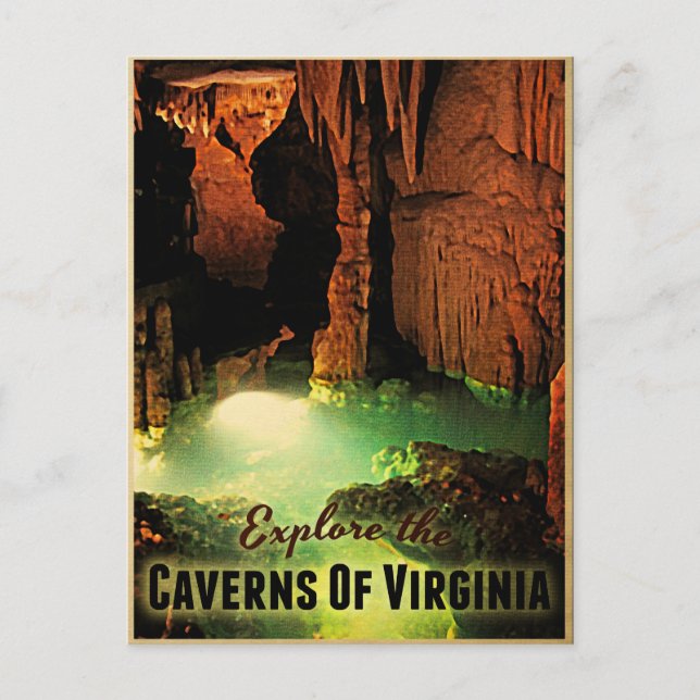 Cartão Postal Cavernas Da Virgínia (Frente)