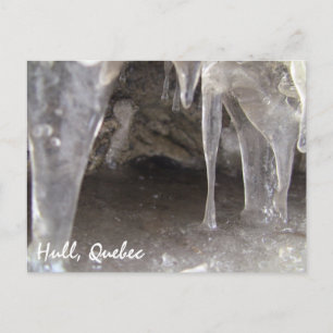 Cartão Postal Cavernas de Gelo Áspero de Hull Quebec