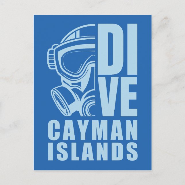 Cartão Postal Cayman Islands Diving (Frente)