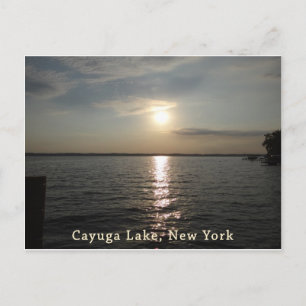 Cartão Postal Cayuga Lake Sunset