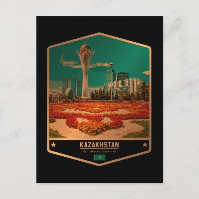 Cartão Postal Cazaquistão (Frente)