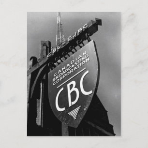 Cartão Postal CBC Jarvis Street Sign (1940)