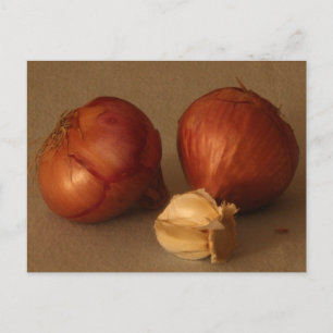 Cartão Postal Cebola e alho