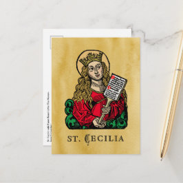 Cartão Postal Cecilia com Hymn Conselho (Nuremberg)