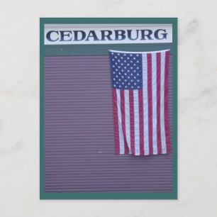Cartão Postal Cedarburg Flag