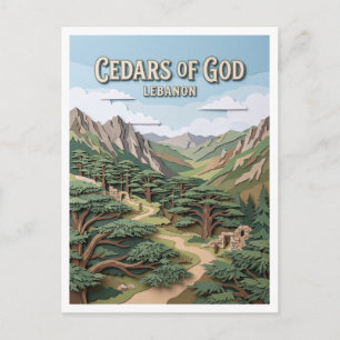 Cartão Postal Cedros de Deus Bsharri Líbano