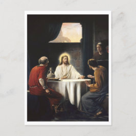 Cartão Postal Ceia em Emaús
