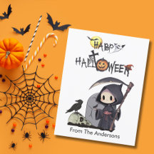 Ceifeiro Assustador Cemitério Corvo Gótico Dia das