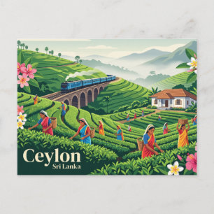 Cartão Postal Ceilão Sri Lanka