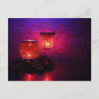 Cartão Postal Celebração à luz de velas