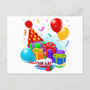 Cartão Postal Celebração de Aniversário