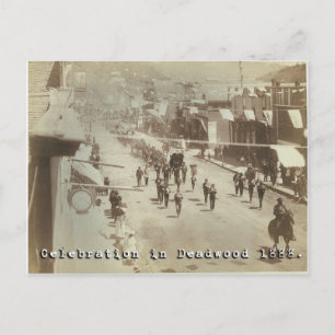 Cartão Postal Celebração de Deadwood de 1888