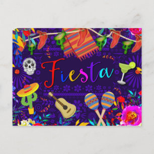 Cartão Postal Celebração de Festa de Aniversário Cinco De Mayo