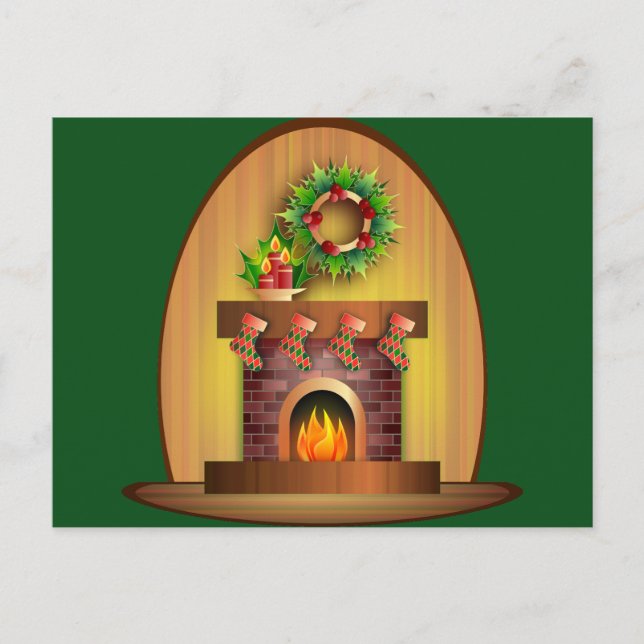 Cartão Postal Celebração de Natal (Frente)