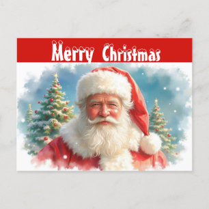 Cartão Postal Celebração de Natal para papais noeis