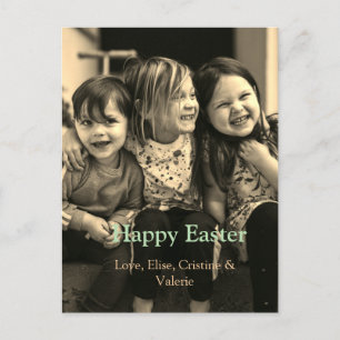 Cartão Postal Celebração de páscoa adicionar felz pascoa de foto