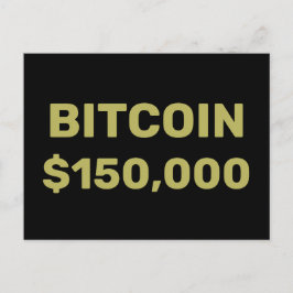 Cartão Postal Celebração do Bitcoin 150000