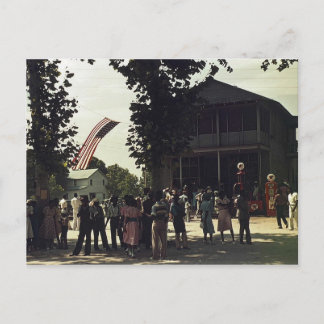 Cartão Postal Celebração do dia 4 de julho afro-americana