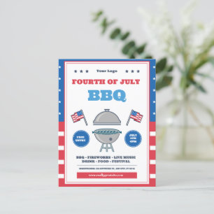Cartão Postal Celebração do Dia 4 de Julho, Dia da Independência
