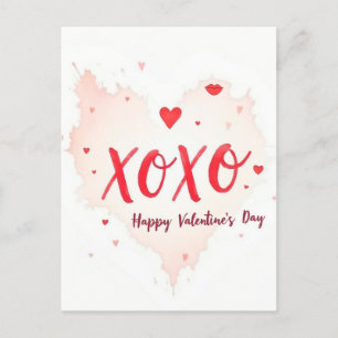 Cartão Postal Celebração do dia de os namorados do Amor