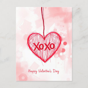 Cartão Postal Celebração do dia de os namorados do Amor