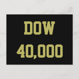 Cartão Postal Celebração do mercado de ações da Dow 40000