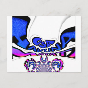 Cartão Postal Celebração dos EUA: Víbias Dinâmicas de Arte de Te