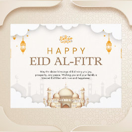 Cartão Postal Celebração Elegante Eid Al-Fitr