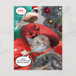 CARTÃO POSTAL CELEBRAÇÕES DE NATAL DE PRINCESS TATUS CAT