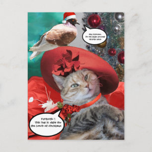 CARTÃO POSTAL CELEBRAÇÕES DE NATAL DE PRINCESS TATUS CAT