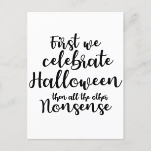 Cartão Postal celebrar o Halloween