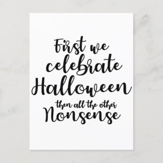 Cartão Postal celebrar o Halloween