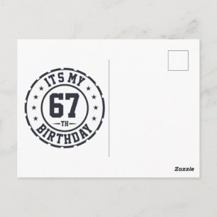 Cartão Postal Celebre 67 Anos: Aniversário do Vovô e da Vovó