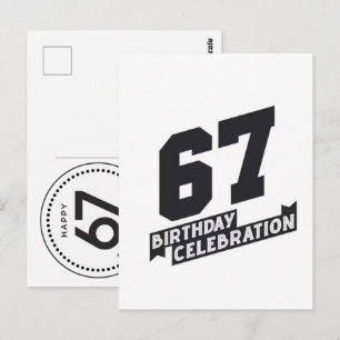Cartão Postal Celebre 67 Anos: Aniversário do Vovô Vovó 2026