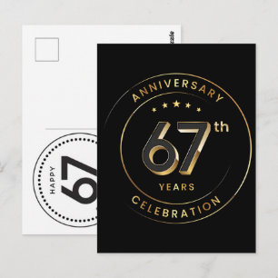 Cartão Postal Celebre 67 Anos: Aniversário do Vovô Vovó 2026