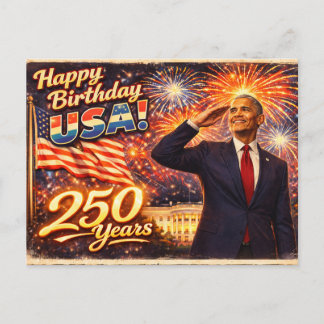 Cartão Postal Celebre os EUA Barack Obama