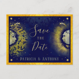 Cartão Postal Celestial Love Save the Date Postcard