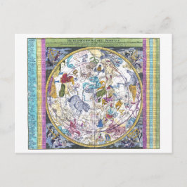 Cartão Postal Celestial Map Hemisfério Coeli Boreale