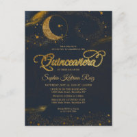 Celestial Meia-Noite Azul, Dourada Estrela, Moon Q