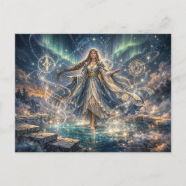 Cartão Postal Celestial Sorceress Fantasy Postcard