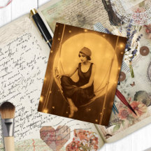 Celine Paper Moon Girl, Vintage Photo Jazz Age