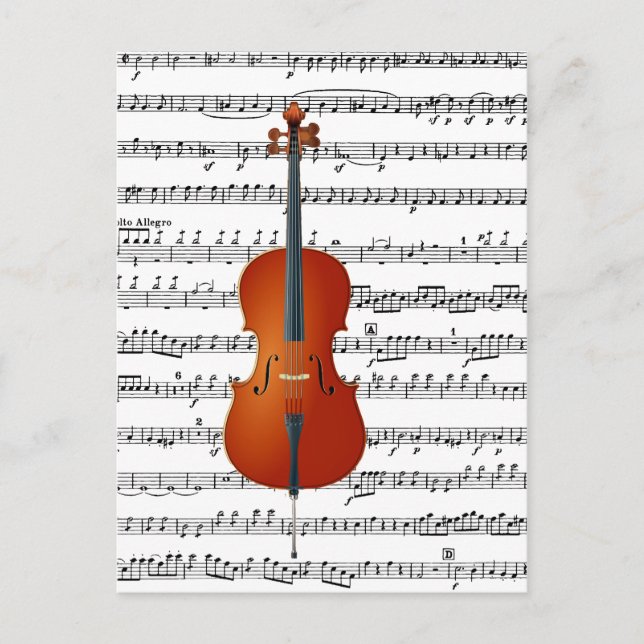 Cartão Postal Cello & Me_ (Frente)