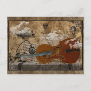 Cartão Postal Cello Steampunk Suite
