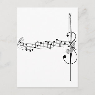Cartão Postal Cello Waltz