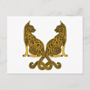 Cartão Postal celta 6 bronze de ouro