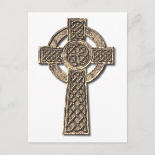 Cartão Postal Celta Cross - Stone