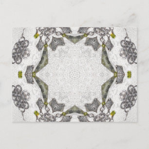 Cartão Postal Celtic Chainlink Kaleidoscope Mandala