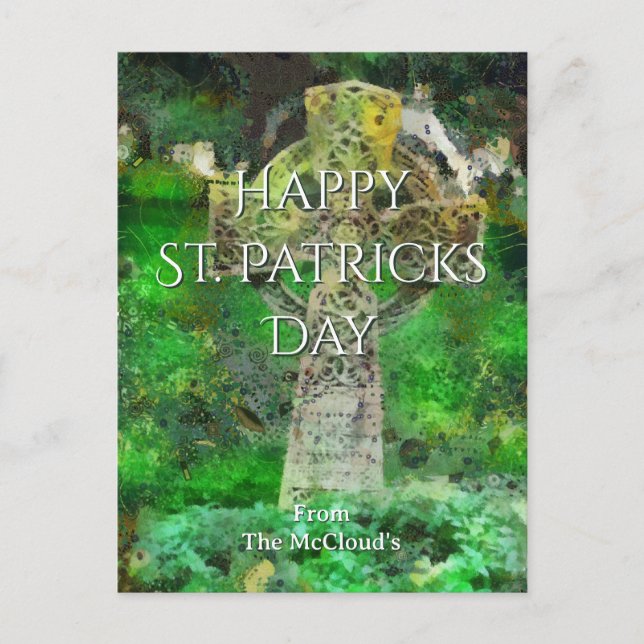 Cartão Postal Celtic Cross Gravestone (Frente)